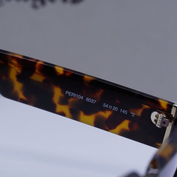 Palm Angels PERI104 NOAH 6037 Rectangle Sunglasses - Havana/Purple - Picture 7 of 10